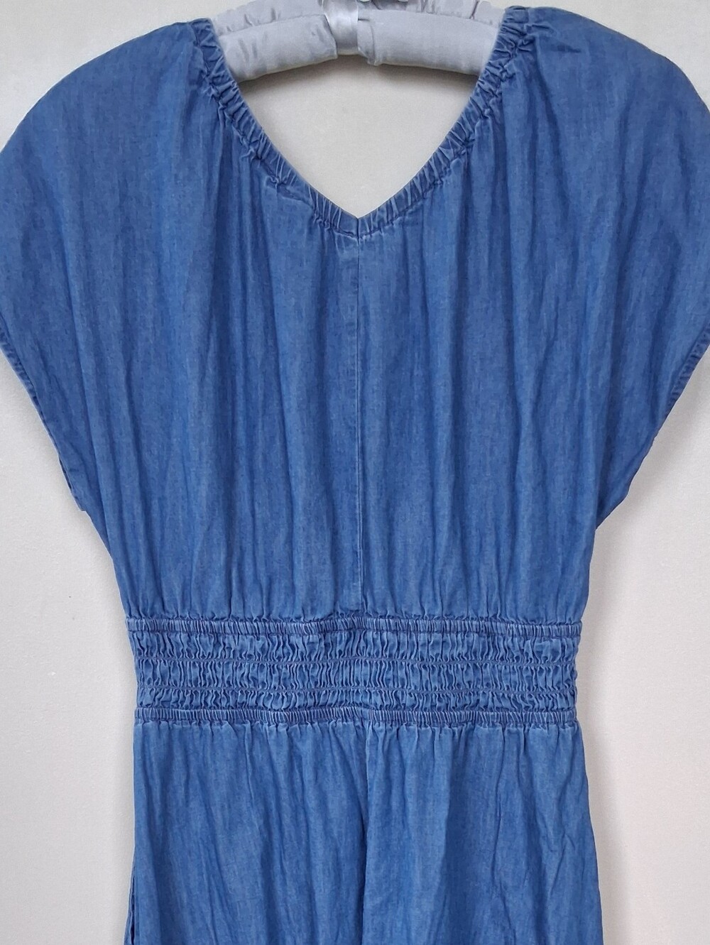Gap Blue Smocked Waist Dress